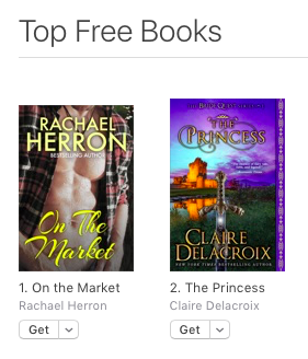 The Princess, book 1 of the Bride Quest series of medieval romances by Claire Delacroix at #2 in romance and #2 overall free in the Apple store on June 17, 2019