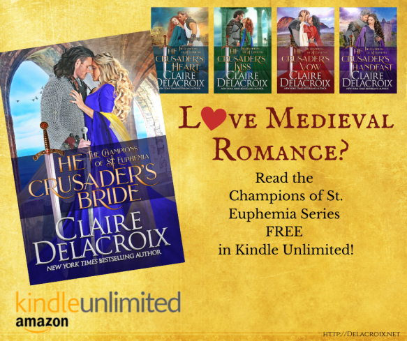 The Champions of St. Euphemia series of medieval romances by Claire Delacroix