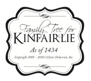 Family Tree for Claire Delacroix's Kinfairlie Medieval Romances