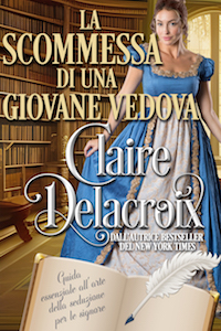 La scommessa di una giovane vedova is the Italian translation of The Widow's Wager, a Regency romance by Claire Delacroix