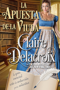 La apuesta de la viuda is the Spanish edition of The Widow's Wager by Claire Delacroix