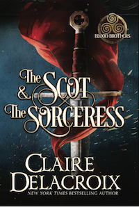 The Scot & the Sorceress, book four of the Blood Brothers series of medieval Scottish romances by Claire Delacroix, special hardcover edition