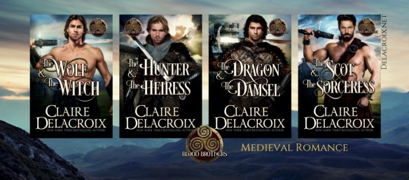 Blood Brothers series of medieval romances by Claire Delacroix