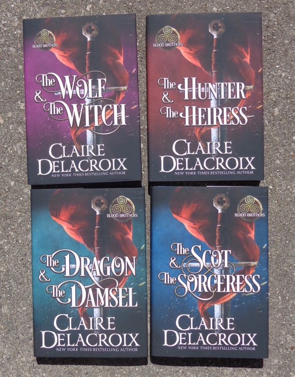 Blood Brothers series of medieval romances by Claire Delacroix - special hardcover editions